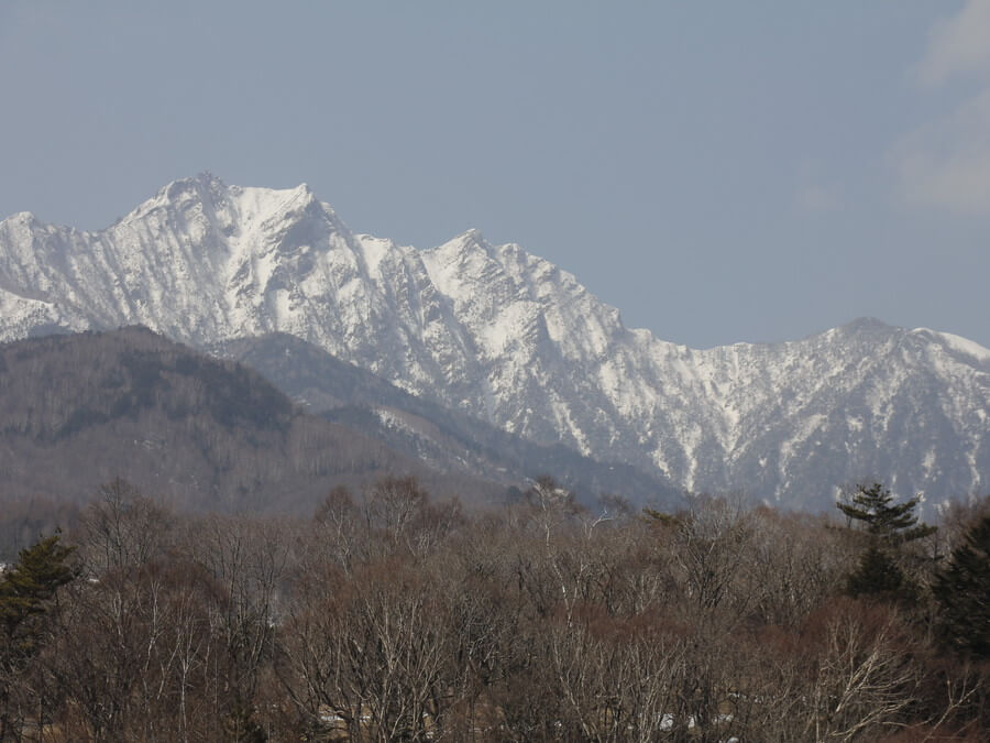 上高地から見る山々